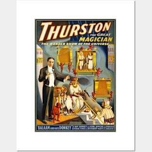 Vintage Advertising Poster Thurston The Great Magician Posters and Art